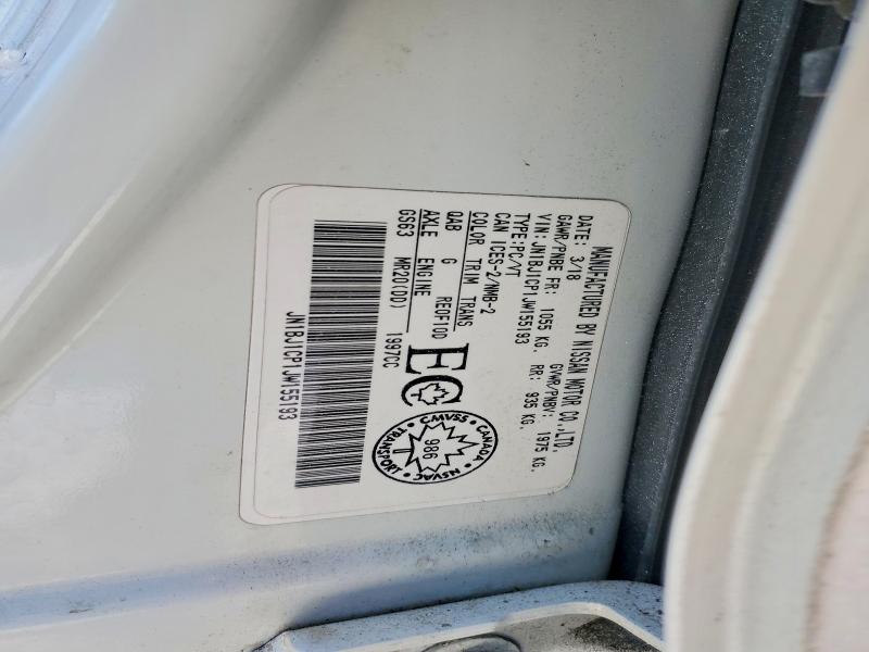 Aukcja sprzedaży 2018 Nissan Rogue Sport, vin: JN1BJ1CP1JW155193, numer aukcji: 79478015