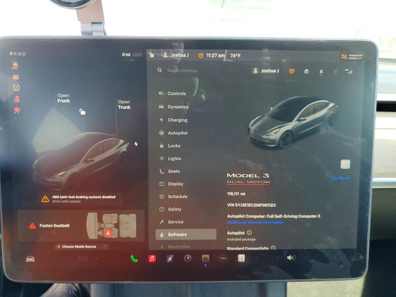 Aukcja sprzedaży 2021 Tesla Model 3, vin: 5YJ3E1EC2MF061123, numer aukcji: 47933836