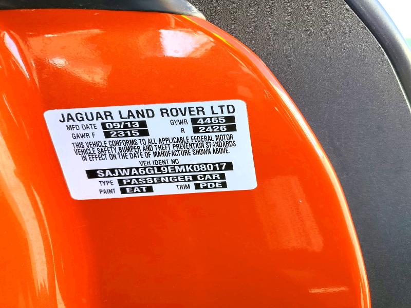 41635626 :رقم المزاد ، SAJWA6GL9EMK08017 vin ، 2014 Jaguar F-type مزاد بيع