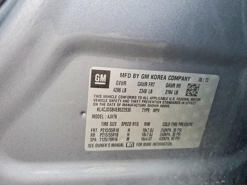 Продажа на аукционе авто 2014 Buick Encore, vin: KL4CJDSB4EB522930, номер лота: 47642486