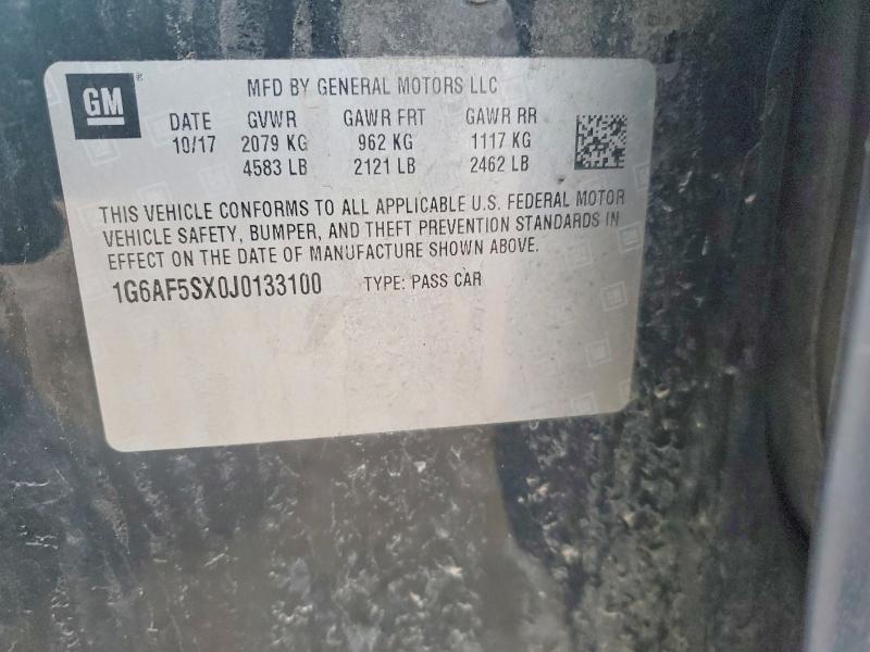 Aukcja sprzedaży 2018 Cadillac Ats, vin: 1G6AF5SX0J0133100, numer aukcji: 46529366