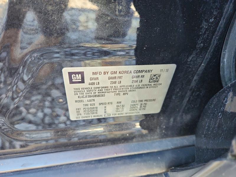41908846 :رقم المزاد ، KL4CJESB4GB580383 vin ، 2016 Buick Encore مزاد بيع