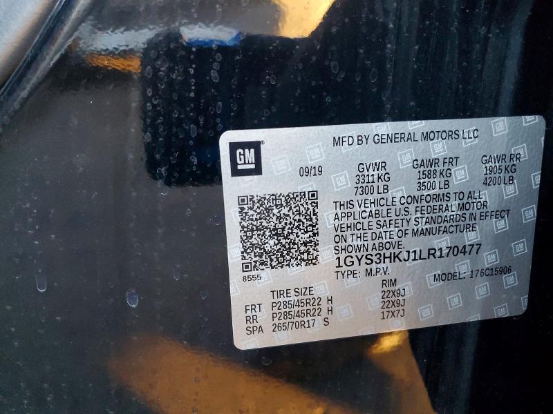 Aukcja sprzedaży 2020 Cadillac Escalade, vin: 1GYS3HKJ1LR170477, numer aukcji: 46241876
