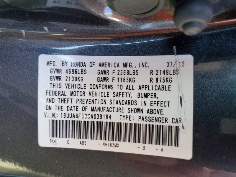 Aukcja sprzedaży 2012 Acura Tl, vin: 19UUA8F53CA039164, numer aukcji: 46511436