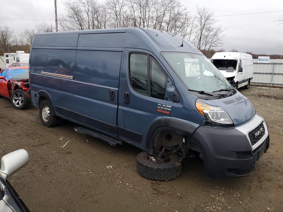 45582726 :رقم المزاد ، 3C6TRVDG6KE514721 vin ، 2019 Ram Promaster 1500 مزاد بيع
