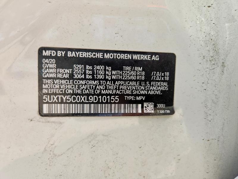 Продажа на аукционе авто 2020 Bmw X3, vin: 5UXTY5C0XL9D10155, номер лота: 47337736