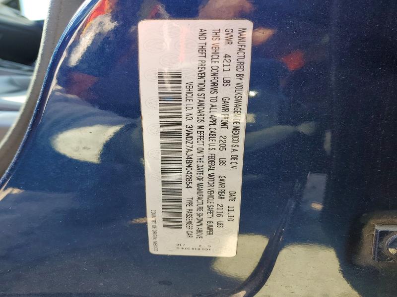 Aukcja sprzedaży 2011 Volkswagen Jetta, vin: 3VWDZ7AJ4BM042854, numer aukcji: 46466386