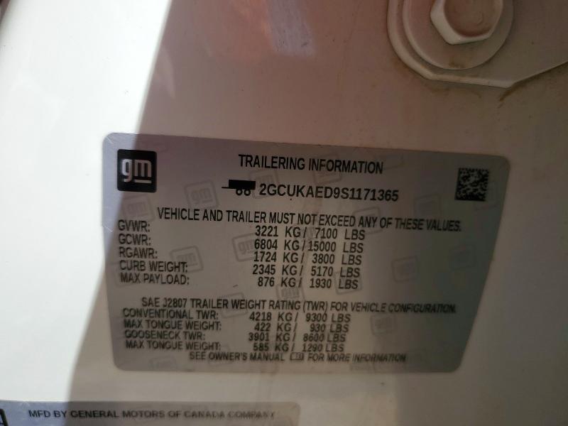 Продаж на аукціоні авто 2025 Chevrolet Silverado, vin: 2GCUKAED9S1171365, номер лоту: 78812925