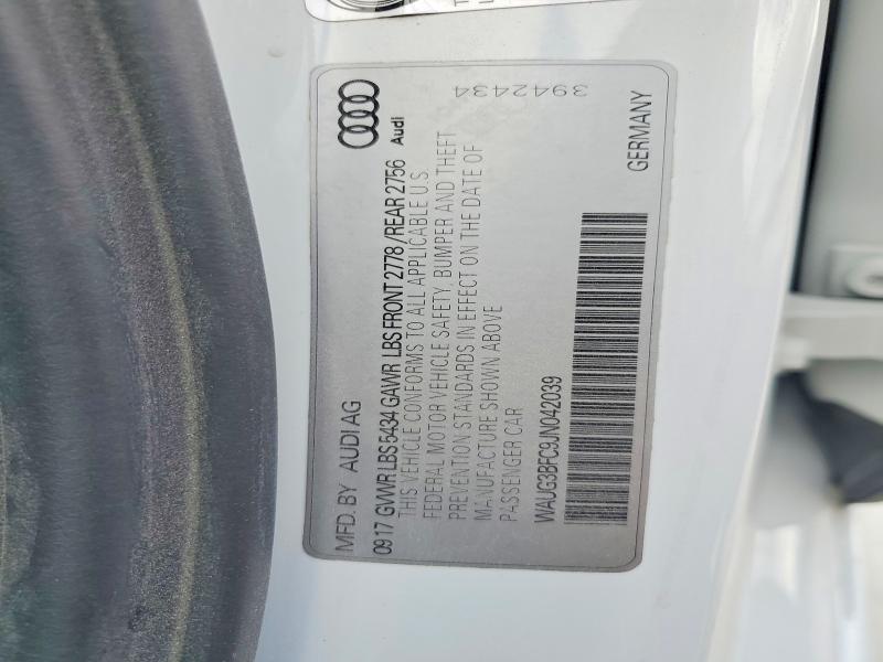 Aukcja sprzedaży 2018 Audi A6, vin: WAUG3BFC9JN042039, numer aukcji: 48181306