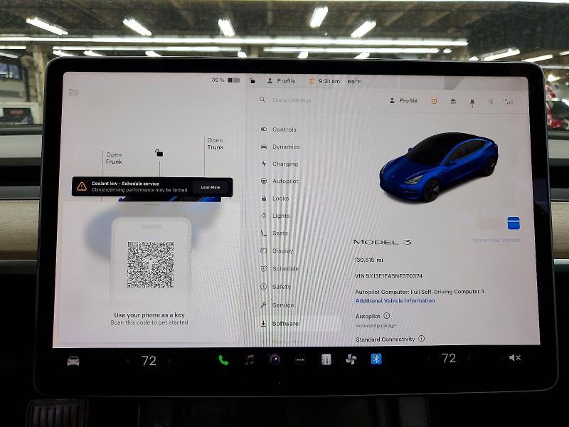 45493546 :رقم المزاد ، 5YJ3E1EA5NF370374 vin ، 2022 Tesla Model 3 مزاد بيع
