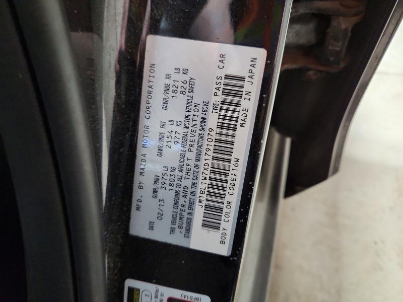 48070476 :رقم المزاد ، JM1BL1W7XD1791079 vin ، 2013 Mazda 3 مزاد بيع
