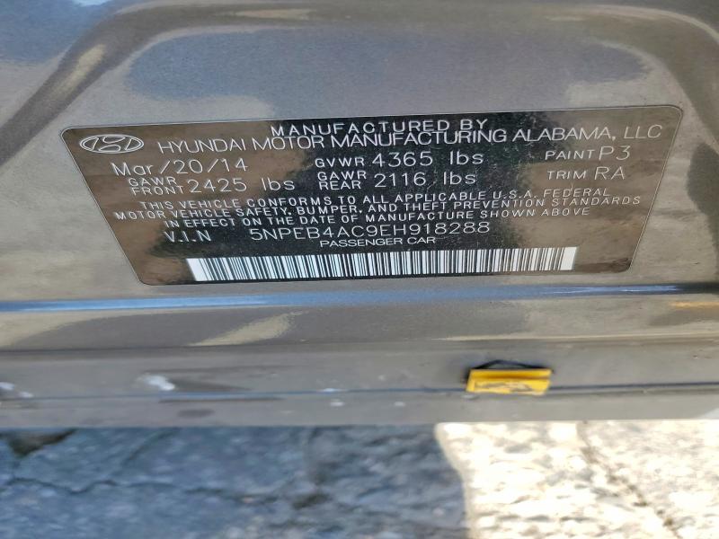 Aukcja sprzedaży 2014 Hyundai Sonata, vin: 5NPEB4AC9EH918288, numer aukcji: 41935376