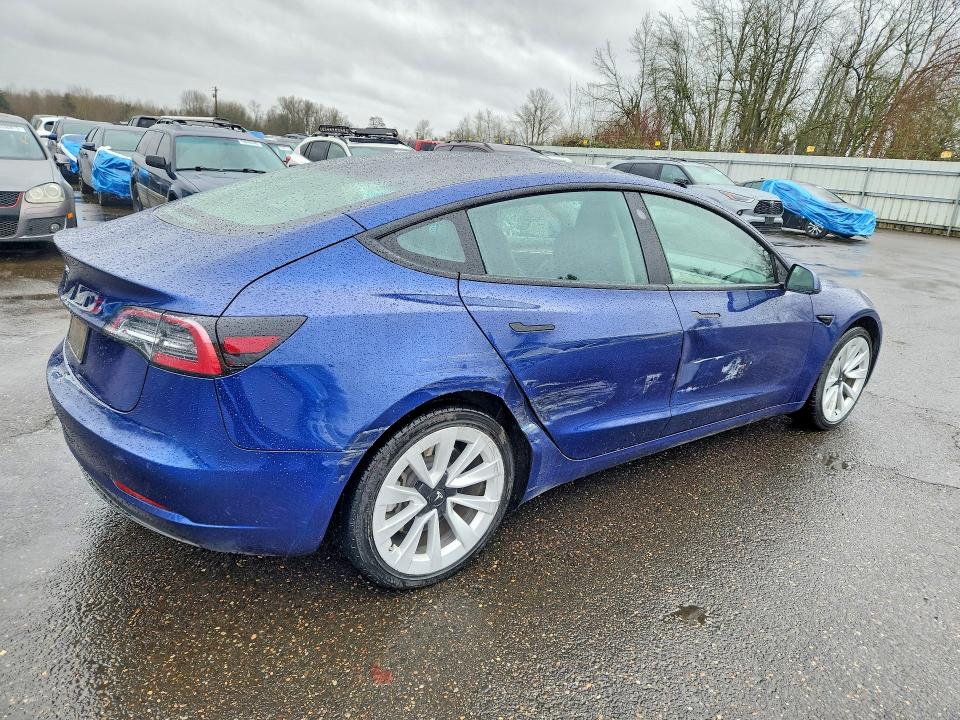 41958806 :رقم المزاد ، 5YJ3E1EA4NF369846 vin ، 2022 Tesla Model 3 مزاد بيع