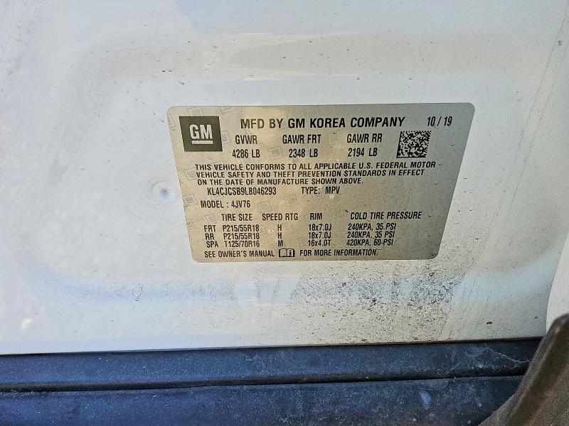 Продажа на аукционе авто 2020 Buick Encore, vin: KL4CJCSB9LB046293, номер лота: 78841685