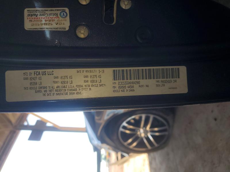 2019 Dodge Challenger მანქანა იყიდება აუქციონზე, vin: 2C3CDZGGXKH642902, აუქციონის ნომერი: 47836606