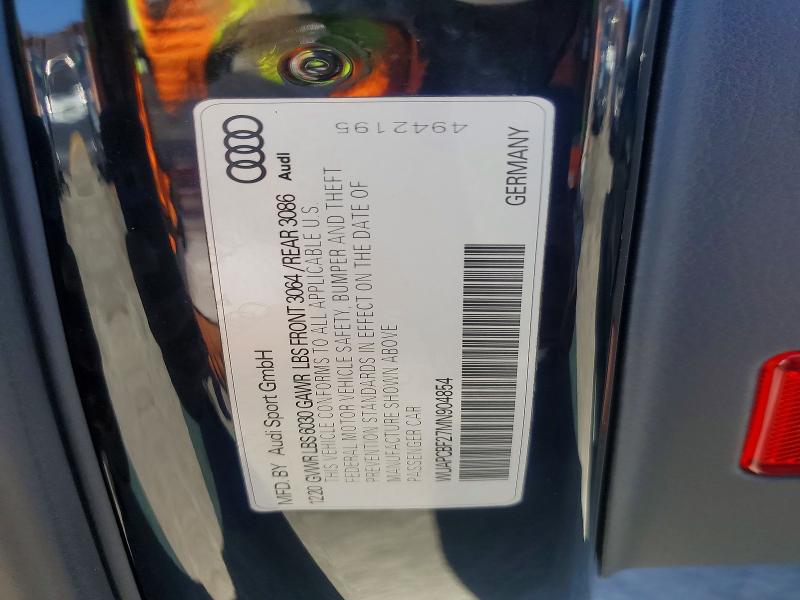Aukcja sprzedaży 2021 Audi Rs7, vin: WUAPCBF27MN904854, numer aukcji: 46316596