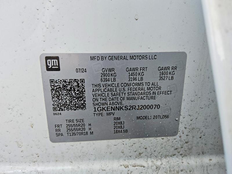 Продажа на аукционе авто 2024 Gmc Acadia, vin: 1GKENNKS2RJ200070, номер лота: 46003646