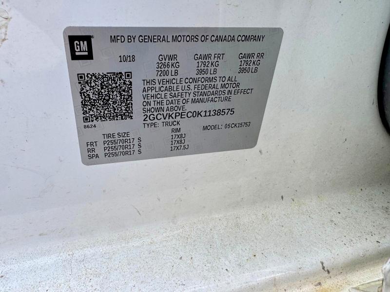 Продажа на аукционе авто 2019 Chevrolet Silverado Ld, vin: 2GCVKPEC0K1138575, номер лота: 47663666