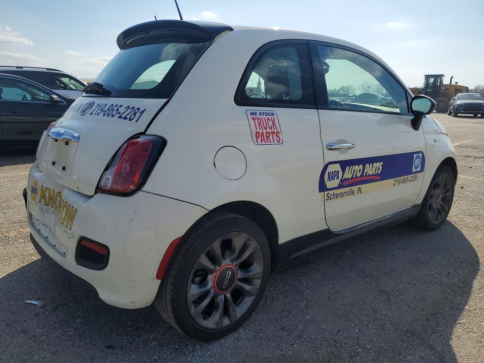 2017 Fiat 500 მანქანა იყიდება აუქციონზე, vin: 3C3CFFKR1HT700252, აუქციონის ნომერი: 48045876