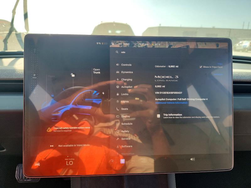 47648016 :رقم المزاد ، 5YJ3E1EA1SF055437 vin ، 2025 Tesla Model 3 مزاد بيع