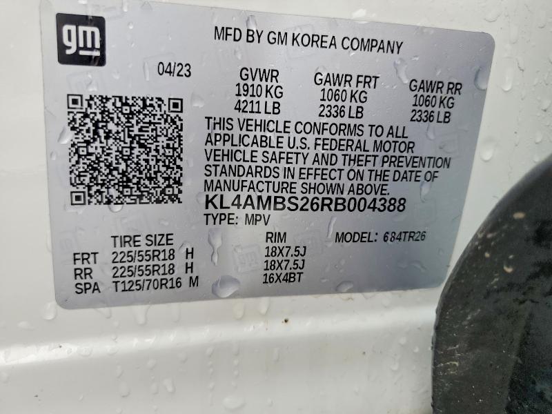 Aukcja sprzedaży 2024 Buick Encore Gx, vin: KL4AMBS26RB004388, numer aukcji: 41816306