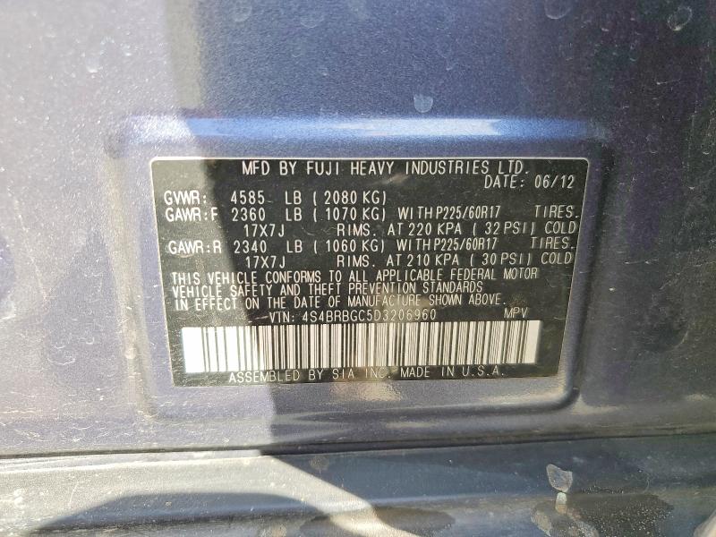 Aukcja sprzedaży 2013 Subaru Outback, vin: 4S4BRBGC5D3206960, numer aukcji: 45873416