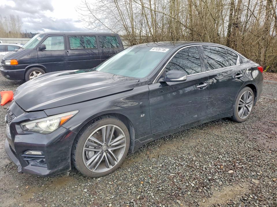 47126716 :رقم المزاد ، JN1BV7AR2FM414885 vin ، 2015 Infiniti Q50 مزاد بيع