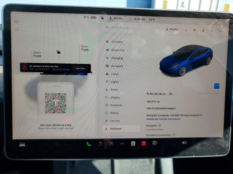 Auction sale of the 2023 Tesla Model 3, vin: 5YJ3E1EA9PF446813, lot number: 47123336