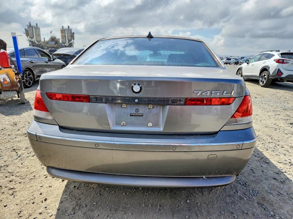 41850346 :رقم المزاد ، WBAGN63534DS54257 vin ، 2004 Bmw 745 مزاد بيع