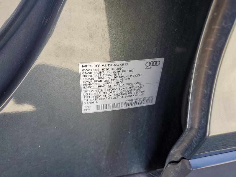 Aukcja sprzedaży 2013 Audi Q7, vin: WA1LGAFE9DD017079, numer aukcji: 47107796