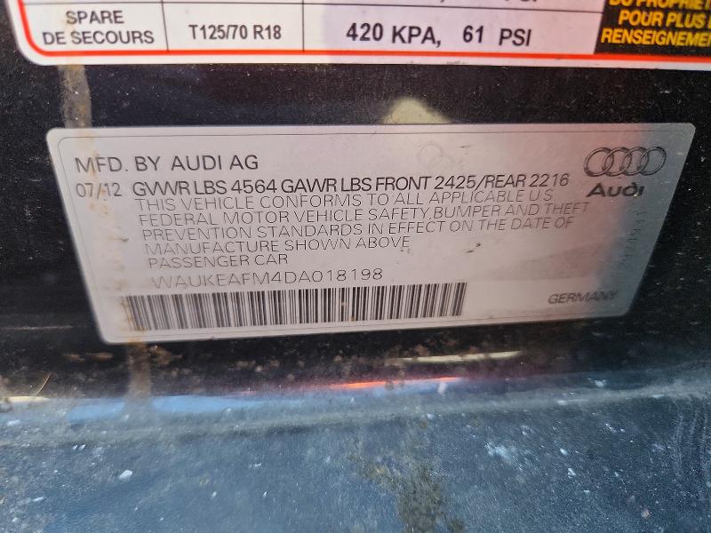 Продаж на аукціоні авто 2013 Audi A3, vin: WAUKEAFM4DA018198, номер лоту: 46918806