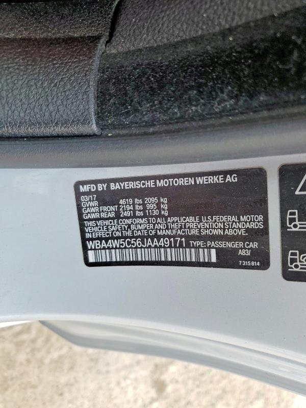 2018 Bmw 430xi მანქანა იყიდება აუქციონზე, vin: WBA4W5C56JAA49171, აუქციონის ნომერი: 48106646