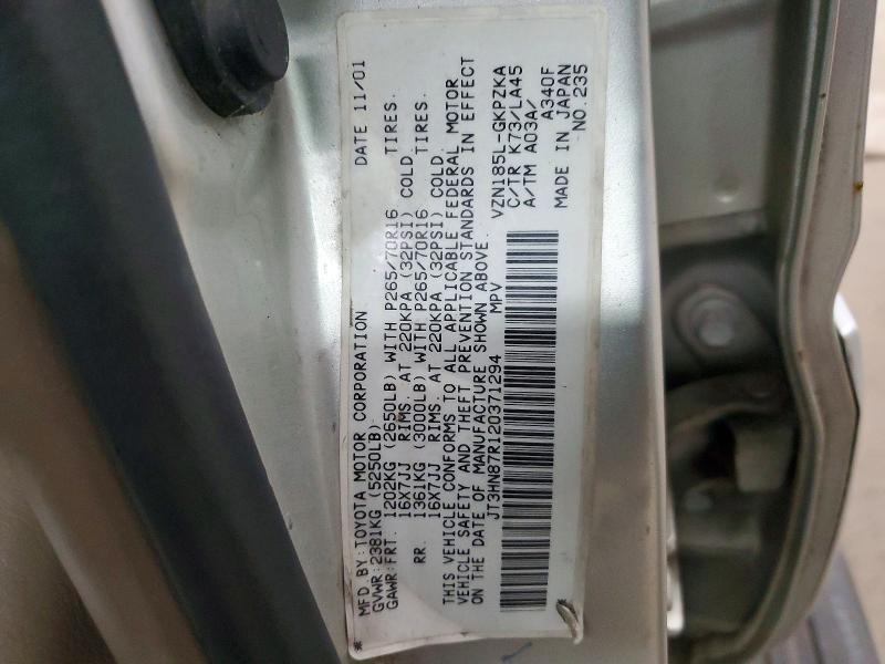 Продажа на аукционе авто 2002 Toyota 4runner, vin: JT3HN87R120371294, номер лота: 51777336