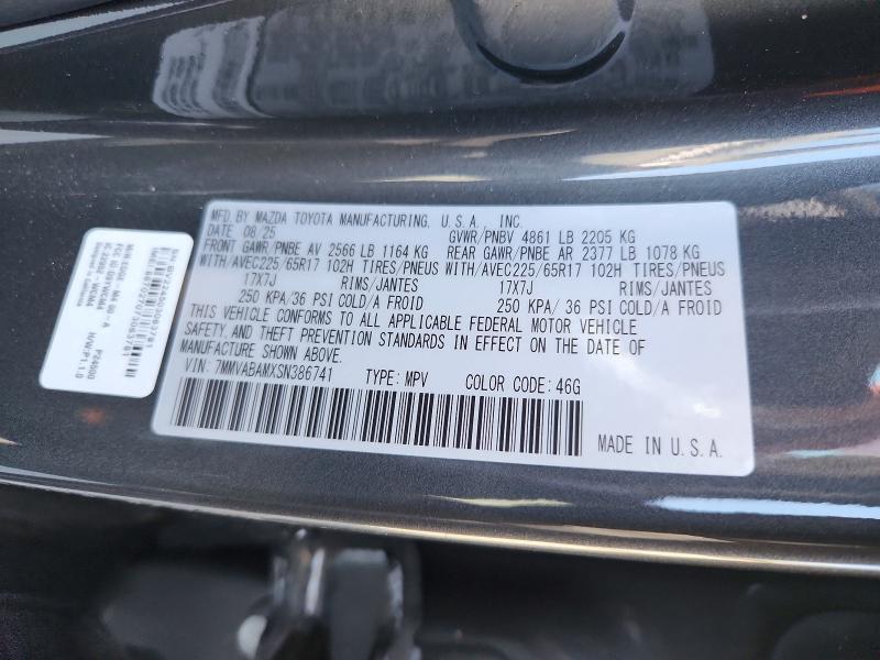 41585996 :رقم المزاد ، 7MMVABAMXSN386741 vin ، 2025 Mazda Cx-50 مزاد بيع