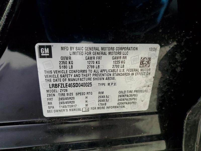 Продаж на аукціоні авто 2025 Buick Envision, vin: LRBFZLE46SD040025, номер лоту: 46841746