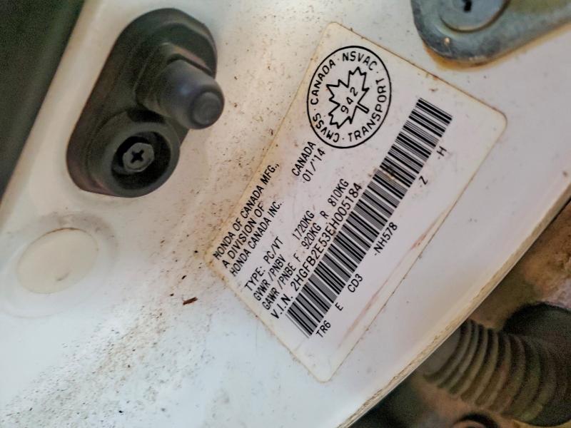2014 Honda Civic მანქანა იყიდება აუქციონზე, vin: 2HGFB2E53EH005184, აუქციონის ნომერი: 41977406