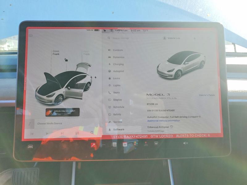 Продаж на аукціоні авто 2019 Tesla Model 3, vin: 5YJ3E1EAXKF472491, номер лоту: 45889986
