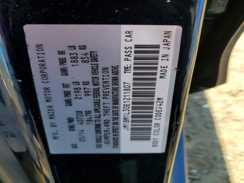 Продажа на аукционе авто 2014 Mazda 3, vin: JM1BM1L30E1211807, номер лота: 47367976