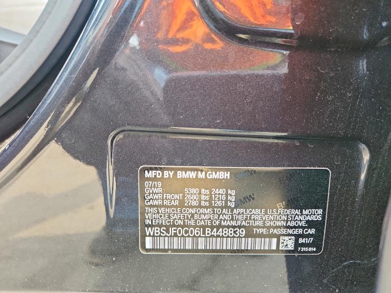 Продажа на аукционе авто 2020 Bmw M5, vin: WBSJF0C06LB448839, номер лота: 47901836