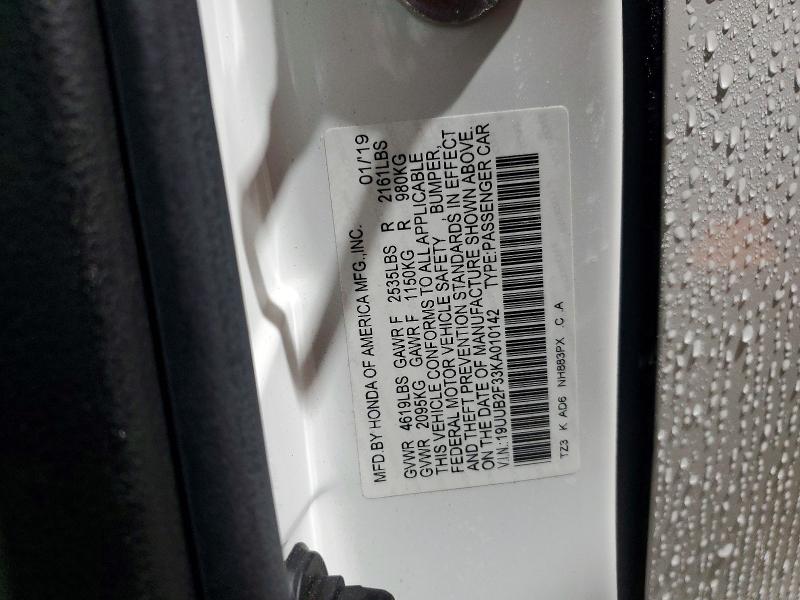 Aukcja sprzedaży 2019 Acura Tlx, vin: 19UUB2F33KA010142, numer aukcji: 46118676