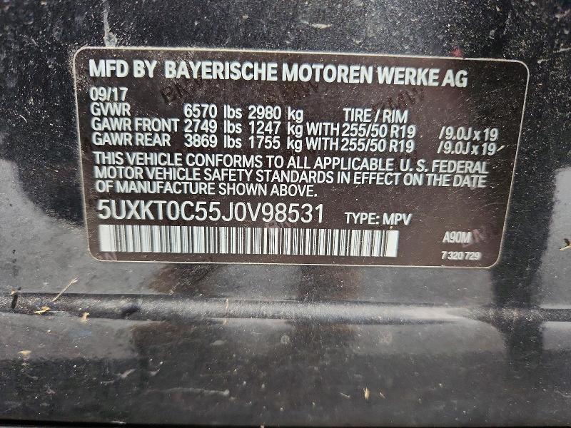 Продажа на аукционе авто 2018 Bmw X5, vin: 5UXKT0C55J0V98531, номер лота: 79595105