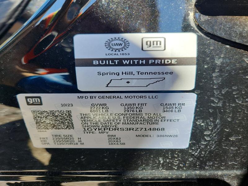 Продажа на аукционе авто 2024 Cadillac Xt6, vin: 1GYKPDRS3RZ714868, номер лота: 46380816