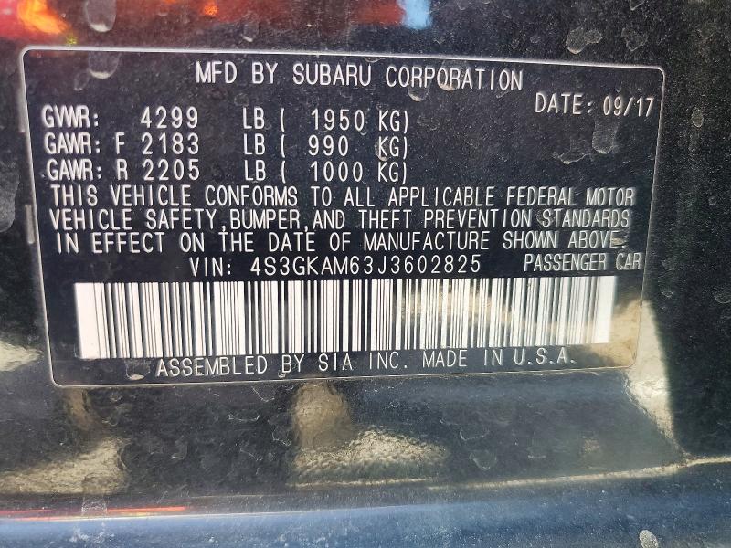 Продаж на аукціоні авто 2018 Subaru Impreza, vin: 4S3GKAM63J3602825, номер лоту: 46305606