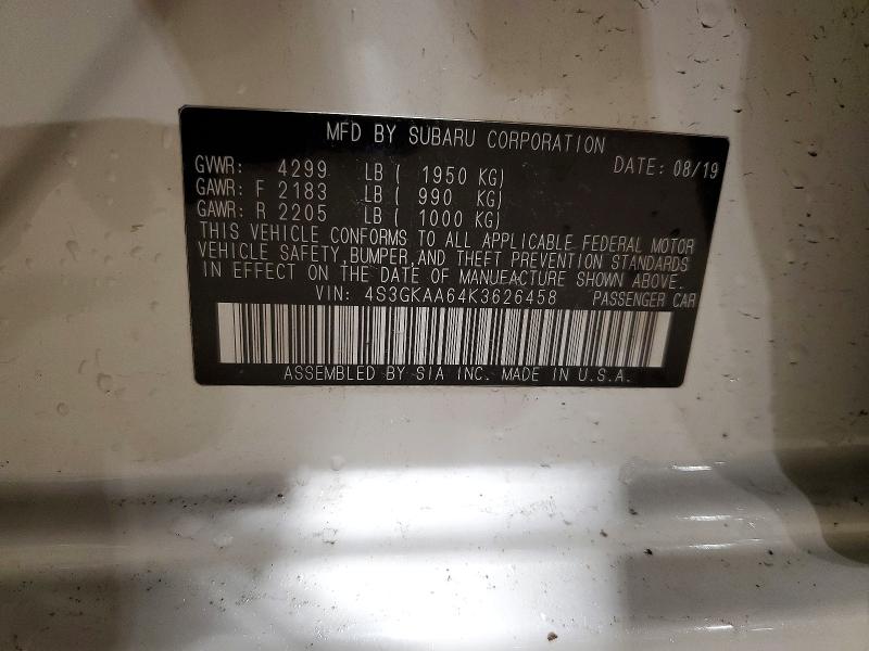 Продажа на аукционе авто 2019 Subaru Impreza, vin: 4S3GKAA64K3626458, номер лота: 47774626