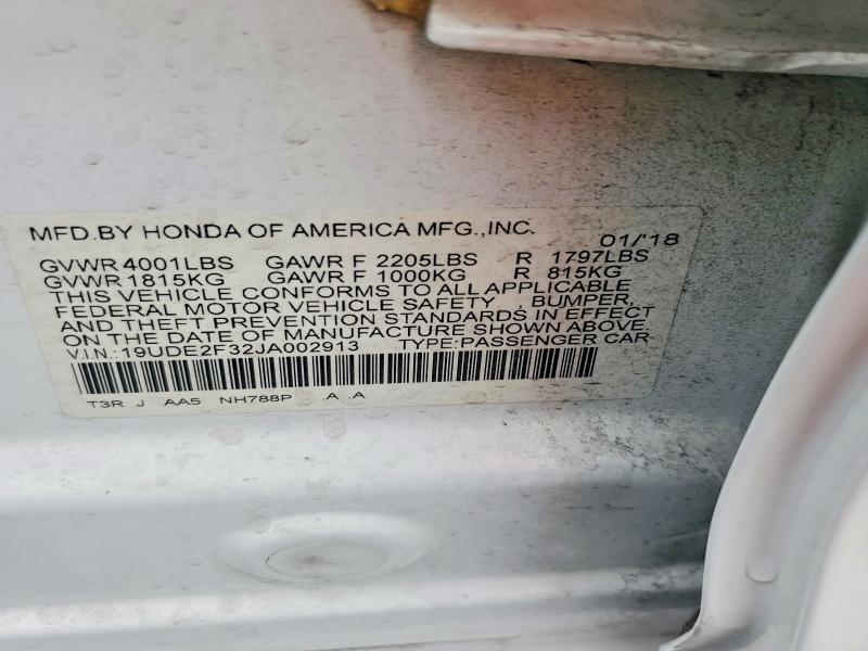 Aukcja sprzedaży 2018 Acura Ilx, vin: 19UDE2F32JA002913, numer aukcji: 41947886