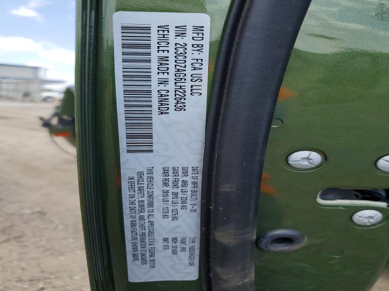 Aukcja sprzedaży 2020 Dodge Challenger, vin: 2C3CDZAG6LH226436, numer aukcji: 47286086