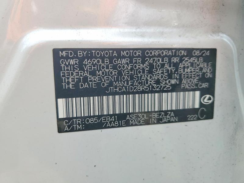 Продаж на аукціоні авто 2024 Lexus Is 300, vin: JTHCA1D28R5132725, номер лоту: 45530746