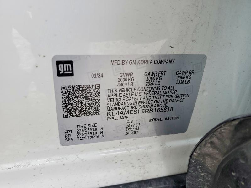 2024 Buick Encore Gx მანქანა იყიდება აუქციონზე, vin: KL4AMESL6RB165818, აუქციონის ნომერი: 45663826
