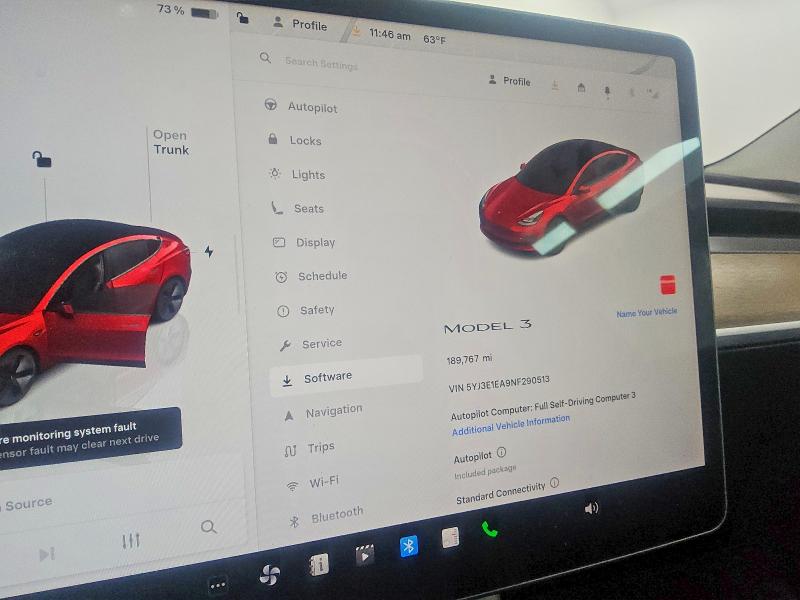 41662336 :رقم المزاد ، 5YJ3E1EA9NF290513 vin ، 2022 Tesla Model 3 مزاد بيع