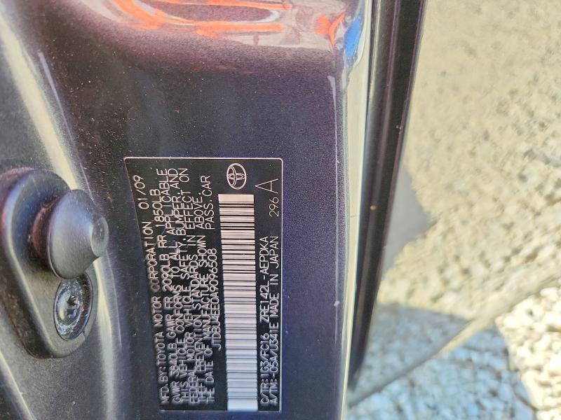46761386 :رقم المزاد ، JTDBU4EE0A9096508 vin ، 2010 Toyota Corolla مزاد بيع